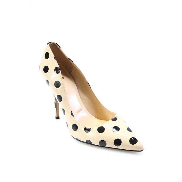 Kate Spade New York Shoes - Kate Spade New York Womens Polka Dot Pointed Toe Pumps Beige Black Size 7 B